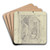 Fachwerkhaus, davor Mutter und Kind, auf einer Treppe sitzend by Otto Scholderer Art Drink Coaster set Fachwerkhaus, davor Mutter und Kind, auf einer Treppe sitzend by Otto Scholderer Art Drink Coaster set