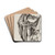 Saint Martin and the Beggar by Martin Schongauer Drink Coasters - set of 4