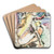 Erna Bathing in a Tub by Ernst Ludwig Kirchner Art Drink Coaster set