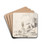 Capriccio with a Statue of a Warrior and a Ruined Castle on the Shore of the Lagoon by Giacomo Guardi Drink Coasters - set of 4