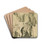 Figure Studies by Adolph von Menzel Drink Coasters - set of 4