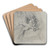 Man and Apparition by Theodor von Holst Art Drink Coaster set