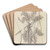 Palmenstudie by Ferdinand Keller Art Drink Coaster set