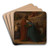Jsus portant sa croix, La Vierge sur le chemin du Calvaire by mile Signol Art Drink Coaster set Jsus portant sa croix, La Vierge sur le chemin du Calvaire by mile Signol Art Drink Coaster set