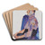 Portrait of Anton Peschka by Egon Schiele Art Drink Coaster set