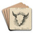 Bookplate of Frederic Remington by Frederic Remington Art Drink Coaster set
