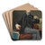 The Art Scholar Henri Hymans by Willem de Famars Testas Art Drink Coaster set