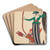 L'Arc Rouge by George Barbier Art Drink Coaster set