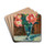 Vase With Flowers by Maximilien Luce Drink Coasters - set of 4