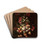 Elaborate Floral Bouquet in Footed Vase by School of Bartolomeo Bimbi Drink Coasters - set of 4 Elaborate Floral Bouquet in Footed Vase by School of Bartolomeo Bimbi Drink Coasters - set of 4