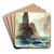 Above Tower Falls, Yellowstone by Thomas Moran Art Drink Coaster set