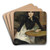 A la Bastille (Jeanne Wenz) by Henri de Toulouse-Lautrec Art Drink Coaster set