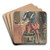 Mathurin Rgnier by Eugne Delacroix Art Drink Coaster set Mathurin Rgnier by Eugne Delacroix Art Drink Coaster set