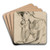 Jonge vrouw in peinzende houding by Nicolaas van der Waay Art Drink Coaster set Jonge vrouw in peinzende houding by Nicolaas van der Waay Art Drink Coaster set