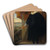 Portrait of a Nobleman, possibly Adriaan van der Borcht by Anthony van Dyck Art Drink Coaster set