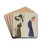 un homme et une femme by Georges Goursat (Sem) Drink Coasters - set of 4
