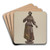 Female Figurehead by Betty Fuerst Art Drink Coaster set