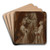 Study for the Virgin and Child with Saints Cecilia andAgnes by Francesco Vanni Art Drink Coaster set Study for the Virgin and Child with Saints Cecilia andAgnes by Francesco Vanni Art Drink Coaster set