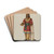 Cigar Store Indian by Gerald Transpota Drink Coasters - set of 4