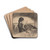 Reading by Lamplight by James Abbott McNeill Whistler Drink Coasters - set of 4