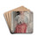 Posing with Her Terrier by Haskell Coffin Drink Coasters - set of 4