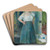 The Laundress by Pierre-Auguste Renoir Art Drink Coaster set