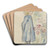 Staand meisje bij een bloemperk by Jozef Israls Art Drink Coaster set