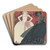 Le Jour et la Nuit by George Barbier Art Drink Coaster set