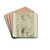 House with a Turret, rue de la Tixranderie, Paris by Charles Meryon Drink Coasters - set of 4 House with a Turret, rue de la Tixranderie, Paris by Charles Meryon Drink Coasters - set of 4