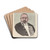 Portret van Burgemeester Liebaert by Lon Spilliaert Drink Coasters - set of 4 Portret van Burgemeester Liebaert by Lon Spilliaert Drink Coasters - set of 4