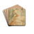 Angel Playing a Flute by Circle of Giuseppe Cesari Drink Coasters - set of 4