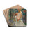 Portrait of a woman against a rowanberry grove by Jacek Malczewski Drink Coasters - set of 4
