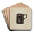Pa. German Moravian Loving Cup by Archie Thompson Art Drink Coaster set