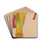 Male Nude, Propping Himself Up by Egon Schiele Drink Coasters - set of 4