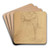 Mre et enfant priant et tude subsidiaire de main et d'un enfant assis by William Bouguereau Art Drink Coaster set