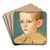 Portrait of the artist's nephew, Edward Stafford Allen by Joseph Edward Southall Art Drink Coaster set Portrait of the artist's nephew, Edward Stafford Allen by Joseph Edward Southall Art Drink Coaster set