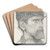 Kop van een man met een muts by Richard Nicolas Roland Holst Art Drink Coaster set