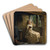 A Cosey Corner by Frank Millet Art Drink Coaster set