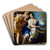 Diana with nymphs by Felice Torelli Art Drink Coaster set Diana with nymphs by Felice Torelli Art Drink Coaster set