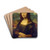 Mona Lisa by Leonardo da Vinci Drink Coasters - set of 4