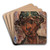 Bursche mit Hut by Christian Rohlfs Art Drink Coaster set