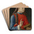 Saint Cosmas (or Damian) by Bartolomeo Vivarini Art Drink Coaster set