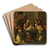 The mystical Marriage of Saint Catherine by Emilian School Art Drink Coaster set