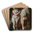 Adam And Eve by Jacob De Backer Art Drink Coaster set