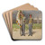 Leutnant und Fahnentrger des Gardebataillons by Alexander Pock Art Drink Coaster set