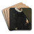 Portrait of a Gentleman by Michiel Jansz. Van Mierevelt Art Drink Coaster set
