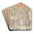 Ein Zimmer, in dem links ein Arbeitstisch und ein Spinett stehen by Daniel Nikolaus Chodowiecki Art Drink Coaster set Ein Zimmer, in dem links ein Arbeitstisch und ein Spinett stehen by Daniel Nikolaus Chodowiecki Art Drink Coaster set