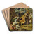 Emperor Heraclius Entry into Jerusalem by Adam Elsheimer Art Drink Coaster set