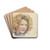 Hoofd van een meisje met blond haar by Jozef Israls Drink Coasters - set of 4