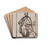 Portrait of a Man by Nicaise De Keyser Drink Coasters - set of 4